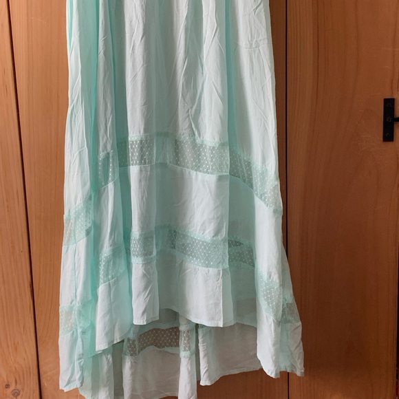 🌈 Ali & Kris Asymmetrical Aqua Dress - Picture 4 of 8